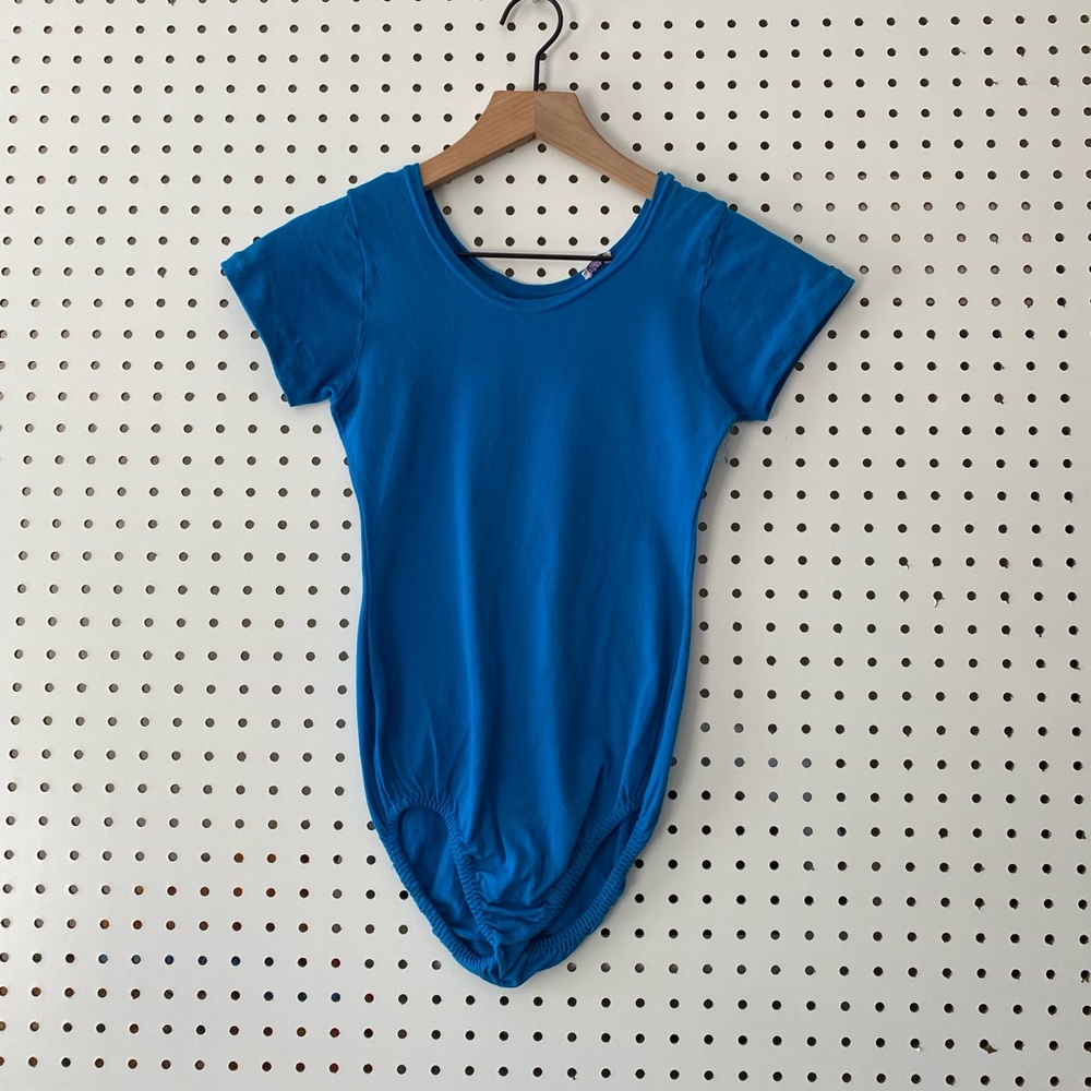 Vintage Danskin Jazzercise Blue Leotard